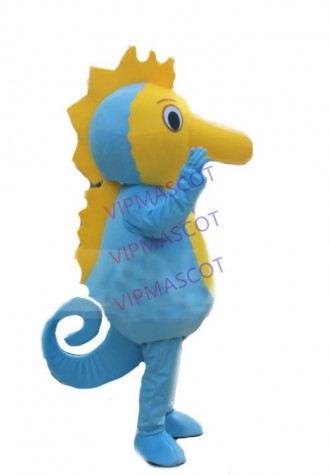 Seahorse Hippocampus Mascot Costume Ocean Animal Cartoom Mascot Costumes Halloween Fancy Dress Christmas Cosplay for Party Event