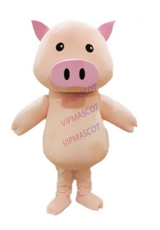New arrival Pig mascot Adult cute pink nose fancy dress suit costumes cartoon party costumes adult size
