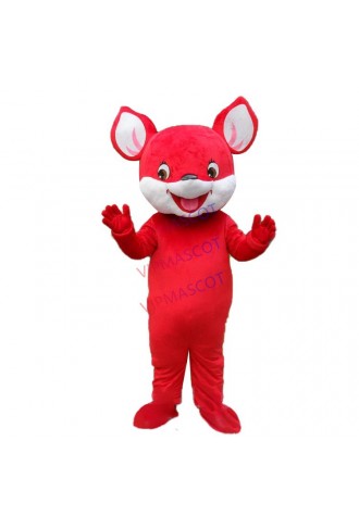 Hot selling Adult cute red mouse mascot fancy dress costumes Halloween party costumes