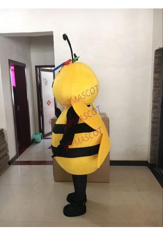 Bee Hornet Mascot Costume Yellow Bee Mascot Adult Character Costume Cosplay Apparel Wasp Bee Mascot Costume for Halloween Party