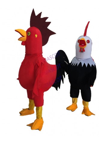 New Rooster Mascot Costume Cock Costume Halloween Christmas Funny Animal Chicken Mascot Clothing Adult Size