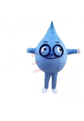 Water Drop Mascot Costume Adult Size Apparel Fancy Dress Christmas Cosplay for Halloween Party Event