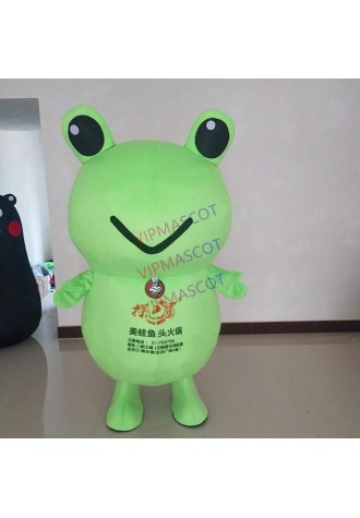 Frog Mascot Costume Cartoon Character Plush Mascot Costumes for Christmas Halloween Birthday Party Adult Suit Advertising Dress