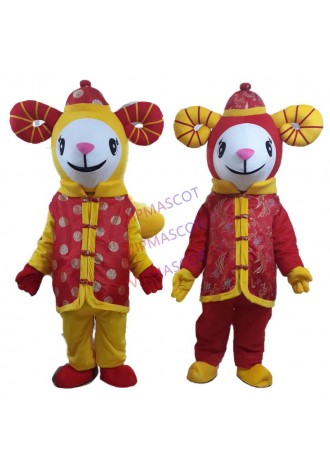 The Sheep Mascot Costume Chinese New Year Lamb Goat Mascot Costumes Fancy Dress Outfit Halloween Cosplay Costume