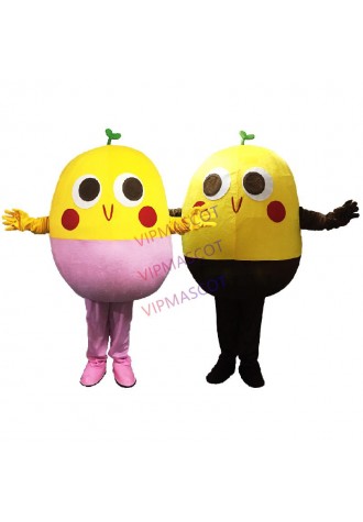 Hot Sale Cute Adult Soybean Mascot Costume Bean Adult Legumina Fancy Dress Cartoon Outfit Suit