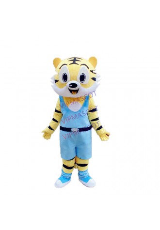 Lovely Tiger Mascot Costume EVA Material Helmet Unisex cartoon Apparel animal Cosplay mascotte carnival fancy party event