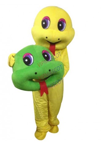 Easter Snake Mascot Coutume Custom Fancy Dress Cartoon Mascot Halloween Masquerade Performance Costume props