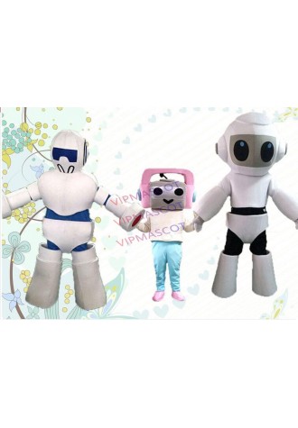 Robot Mascot Costume mechanic Mascotte Costume Character Fancy Dress Suit Cartoon Mascot Chase the costume