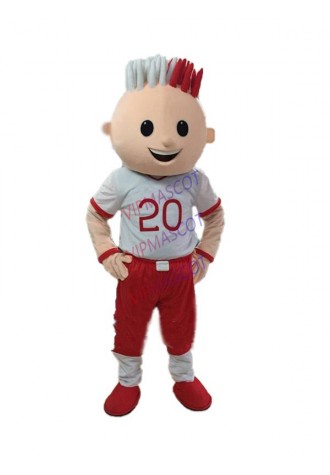 Soccer Boy cartoon Mascot Costume Suits Cosplay Party Game Dress Outfits Clothing Promotion Carnival Halloween Xmas Easter Adult