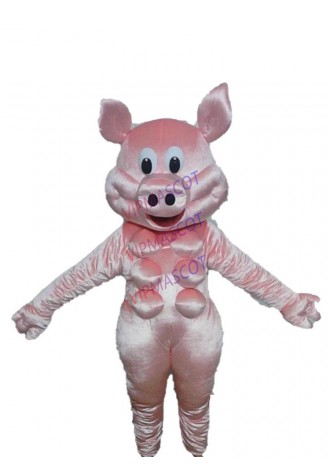 Quality EVA material helmet pink costume pig mascot costume cartoon costume birthday party masquerade
