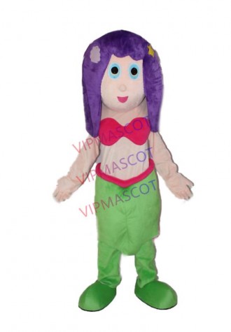 Mermaid girl mascot costume fancy costume set mascot