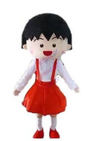 Chibi Maruko Mascot Costume Character Feature Costume Fancy Dress Outfit Halloween Cosplay party
