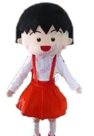 Chibi Maruko Mascot Costume Character Feature Costume Fancy Dress Outfit Halloween Cosplay party