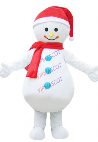 mascot wholesale Christmas Xmas White Snow Man Adult Size Mascot Costume Snow Man Cartoon Character Mascotte