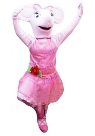 mascot pink mouse Mascot Costume Adult Size Cartoon Character Mascotte Outfit Suit Fancy Dress EMS FREE