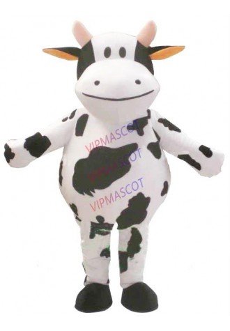 mascot Milk Cow Mascot Costume Dairy Cattle Cow Calf Mascotte Adult Size Cosplay Canival Costume