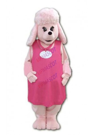mascot Pink Pregnant dog Mascot Costume Adult Size Pregnant Advertising Mascotte Outfit Suit Dog Carnival Costume