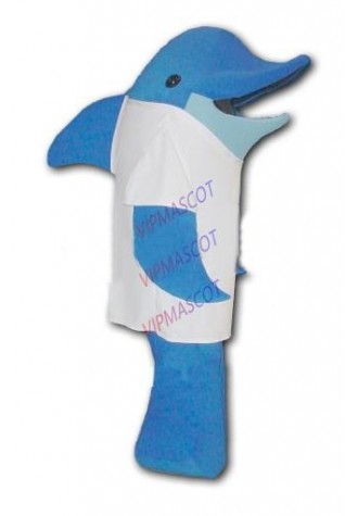 mascot Professional Custom White Coate Blue Dolphin Mascot Costume Adult Sea Animal Mascotte Outfit Suit Carnival Costumes