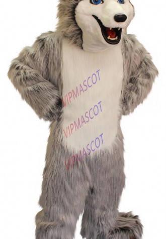 mascot Deluxe Plush Material Husky Dog Mascot Costume Cartoon Character carnival costume fancy Costume party