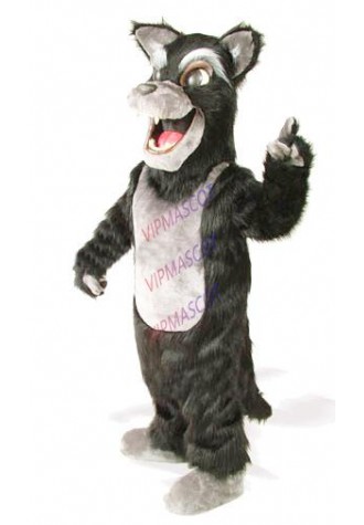 mascot Black Wolf Mascot Costume plush wolf custom fancy costume anime cosplay kits mascotte theme fancy dress carnival costume