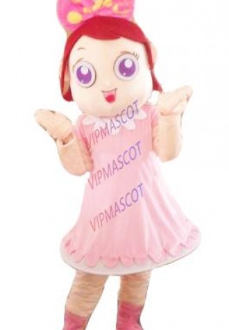 Hot sale Adult lovey girl mascot suit human mascot outfit fancy dress costumes mascot suit