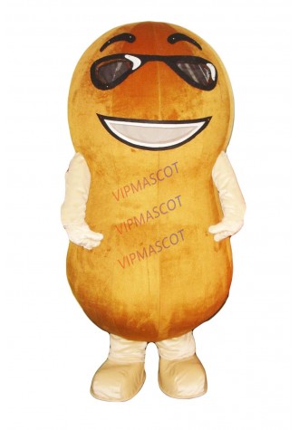 Hot sale Foam Adult cartoon character lovely Peanut Mascot Costume fancy dress party costumes