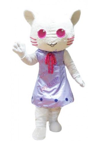 Hot sale Foam Adult purple cat mascot costume fancy dress costumes animal costume kids party costumes