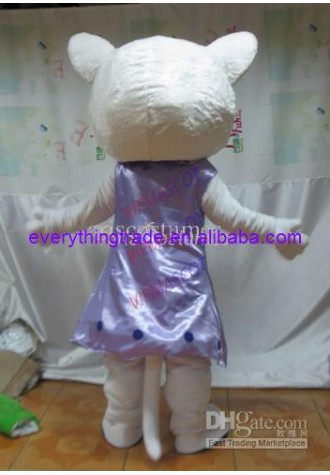 Hot sale Foam Adult purple cat mascot costume fancy dress costumes animal costume kids party costumes