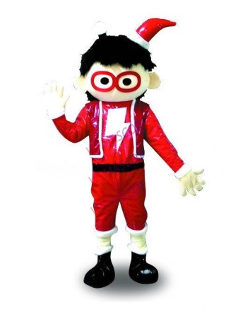Hot selling Foam Cartoon Adult cute Christmas boy Mascot Fancy Dress party Costume adult size