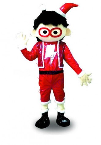 Hot selling Foam Cartoon Adult cute Christmas boy Mascot Fancy Dress party Costume adult size