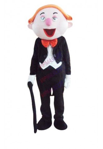 Foam Cartoon Character Adult New Gentleman Man Dress cosplay Halloween  Party Costume
