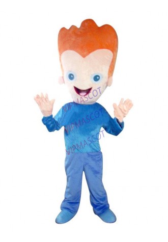 New arrival Cartoon Character Adult cute orange hair boy Mascot Fancy Dress party Costume adult size