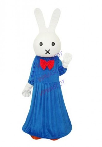 Hot sale Adult cute blue rabbit mascot fancy dress costumes Chirstmas party costumes