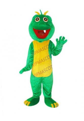 Hot sale  Adult green Dragon mascot fancy dress costumes Halloween party costumes adult size