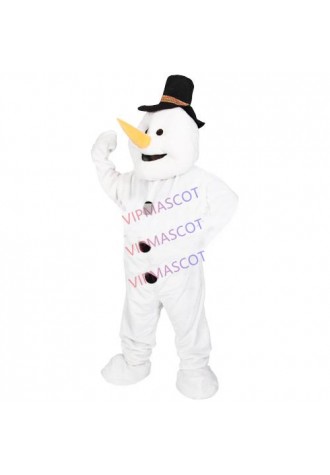 Hot sale Foam Adult cartoon character cute long nose snowman Mascot Costume Halloween party costumes adult size