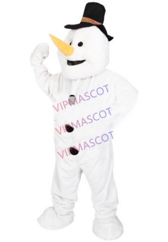 Hot sale Foam Adult cartoon character cute long nose snowman Mascot Costume Halloween party costumes adult size