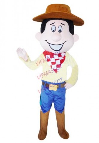 New arrival Foam Adult lovely cartoon brown hat boy mascot costume fancy dress party costumes adult size