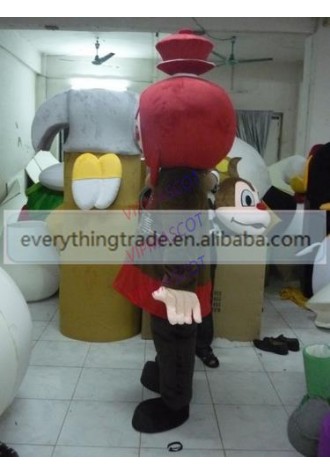 Hot selling Cute Adult lovely cartoon red head girl mascot costume fancy dress party costumes adult size