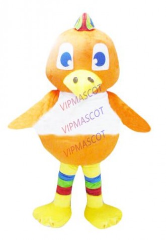 New arrival Cute Adult lovely cartoon orange bird mascot costume fancy dress party costumes adult size