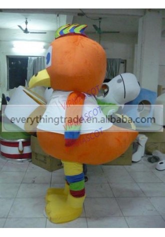 New arrival Cute Adult lovely cartoon orange bird mascot costume fancy dress party costumes adult size