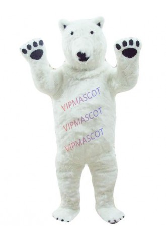 Hot selling Adult cartoon character lovely Polar Bear Mascot Costume fancy dress party costumes