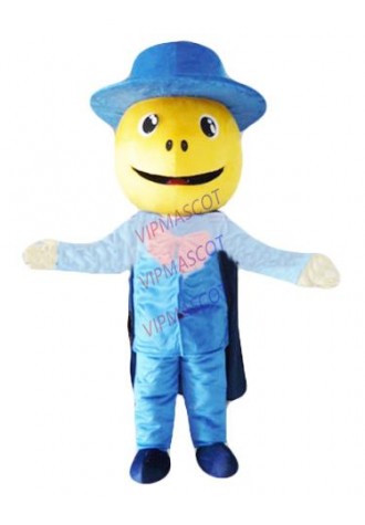 Hot sale Cute Adult lovely cartoon blue hat doll mascot costume fancy dress party costumes adult size