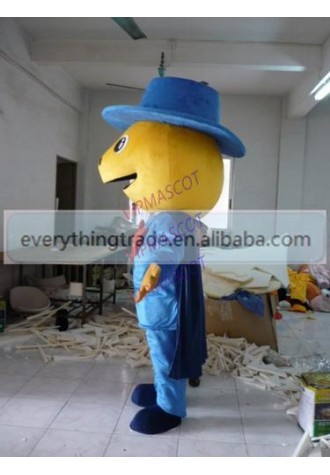 Hot sale Cute Adult lovely cartoon blue hat doll mascot costume fancy dress party costumes adult size