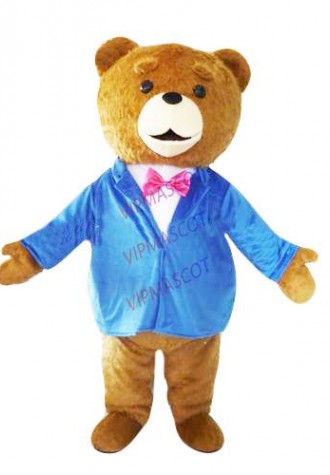 Hot sale Cute Adult teddy bear mascot costume party costumes fancy dres animal mascot outfit