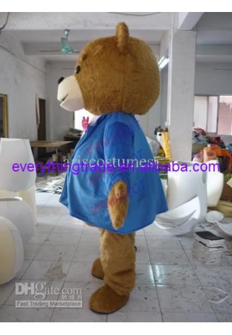 Hot sale Cute Adult teddy bear mascot costume party costumes fancy dres animal mascot outfit