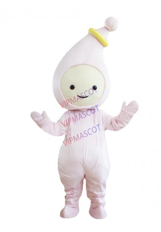 Hot sale Foam Cartoon Character Adult lovely pink baby Mascot Costume fancy dress party costume