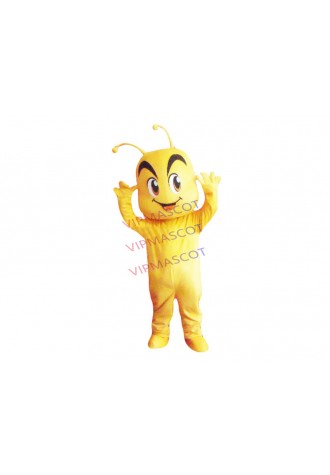 Hot sale Cute Cartoon Character Adult cute yellow ant Mascot Costume fancy dress party costume