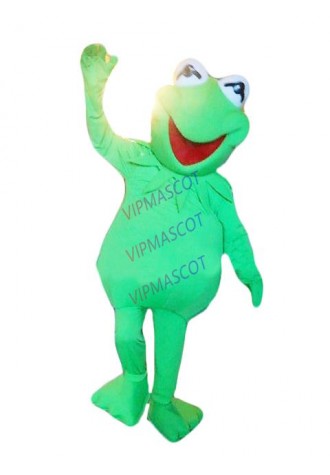Hot sale Foam Cartoon Character Adult Kermit Frog Mascot Costume Halloween party costume