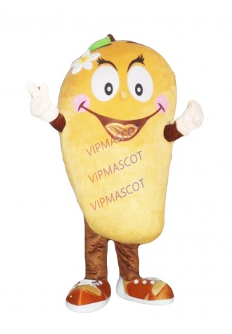 Hot sale Love Cartoon Character Adult cute Mango Mascot Costume fancy dress party costume