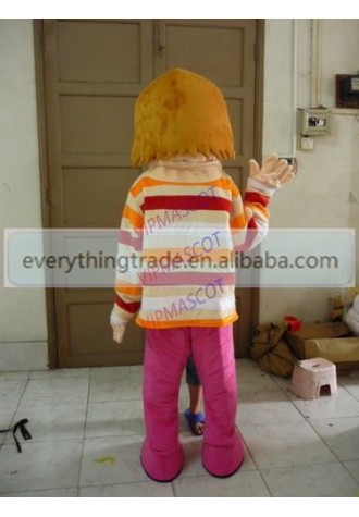 New arrival Foam Adult cute brown hair girl mascot fancy dress suit costumes cartoon party costumes adult size
